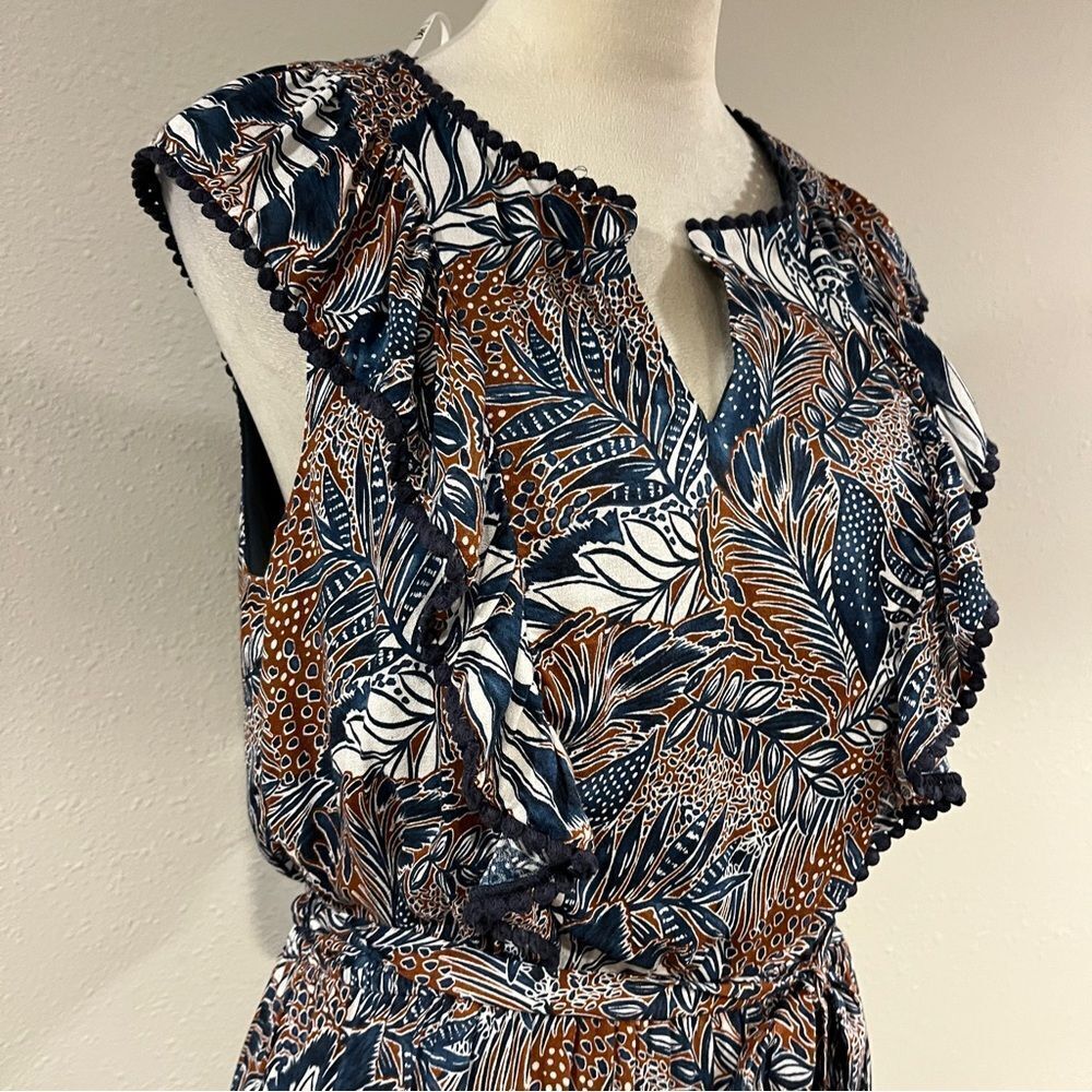Dr2 tropical Floral Print mini Dress‎ cottage core style size medium - Picture 4 of 15
